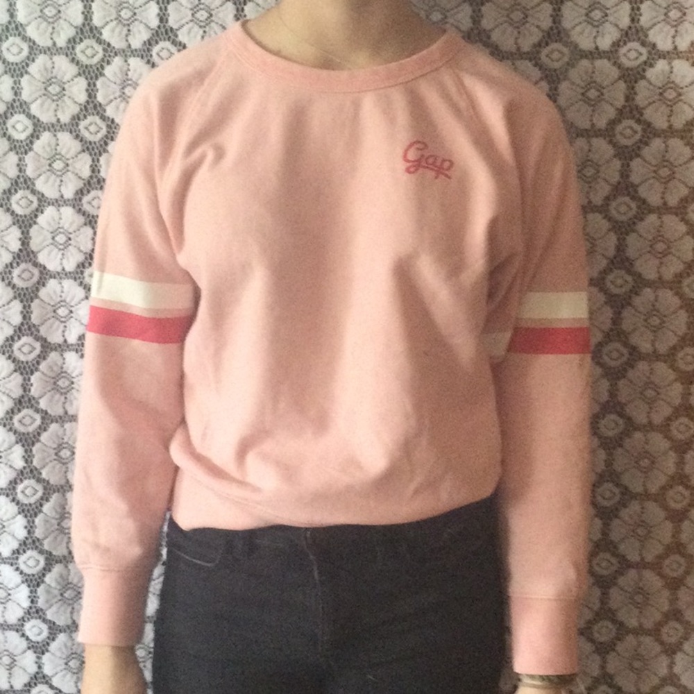 Pink gap crew neck